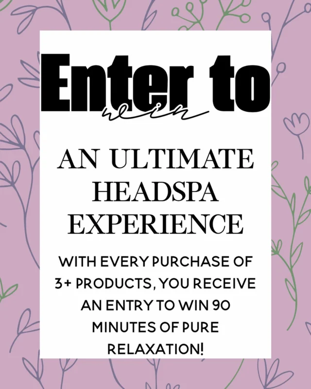 ✨ Enter to Win the Ultimate Headspa Experience! ✨

Every purchase of 3 or more products earns you 1 entry to win a 90-minute Headspa session — pure relaxation, scalp to soul. 🧖‍♀️

Shop now. Relax later. 🌿

B. Monroe Salon • Middle Georgia Salon • Headspa

#bmonroesalon #middlegeorgiasalon #headspa