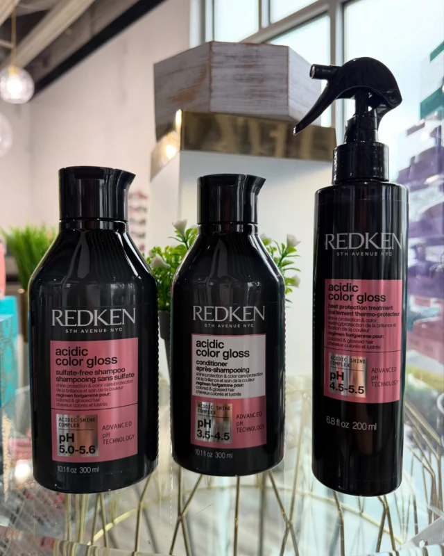 Shine that speaks volumes.
Redken’s Acidic Color Gloss system is here to protect, hydrate, and boost color vibrancy from start to finish.
Shampoo, condition, and seal with the leave-in heat protectant for hair that looks like glass and feels like silk.

Glossier. Stronger. Shinier.
Now that’s color care done right.

B. Monroe Salon • Middle Georgia Salon • Headspa

#bmonroesalon #middlegeorgiasalon #headspa #redken
